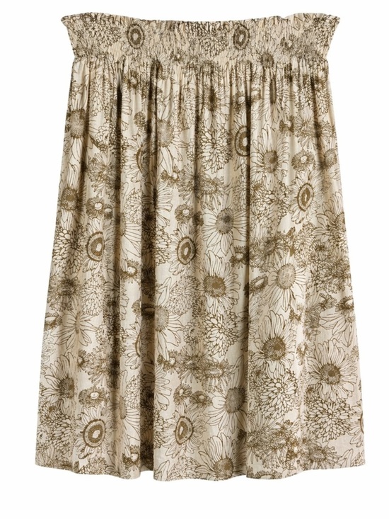 kate quinn Dresses & Skirts - Kate Quinn Bamboo Soft Floral Smocked Boho Midi Skirt Size XXL Sunflower